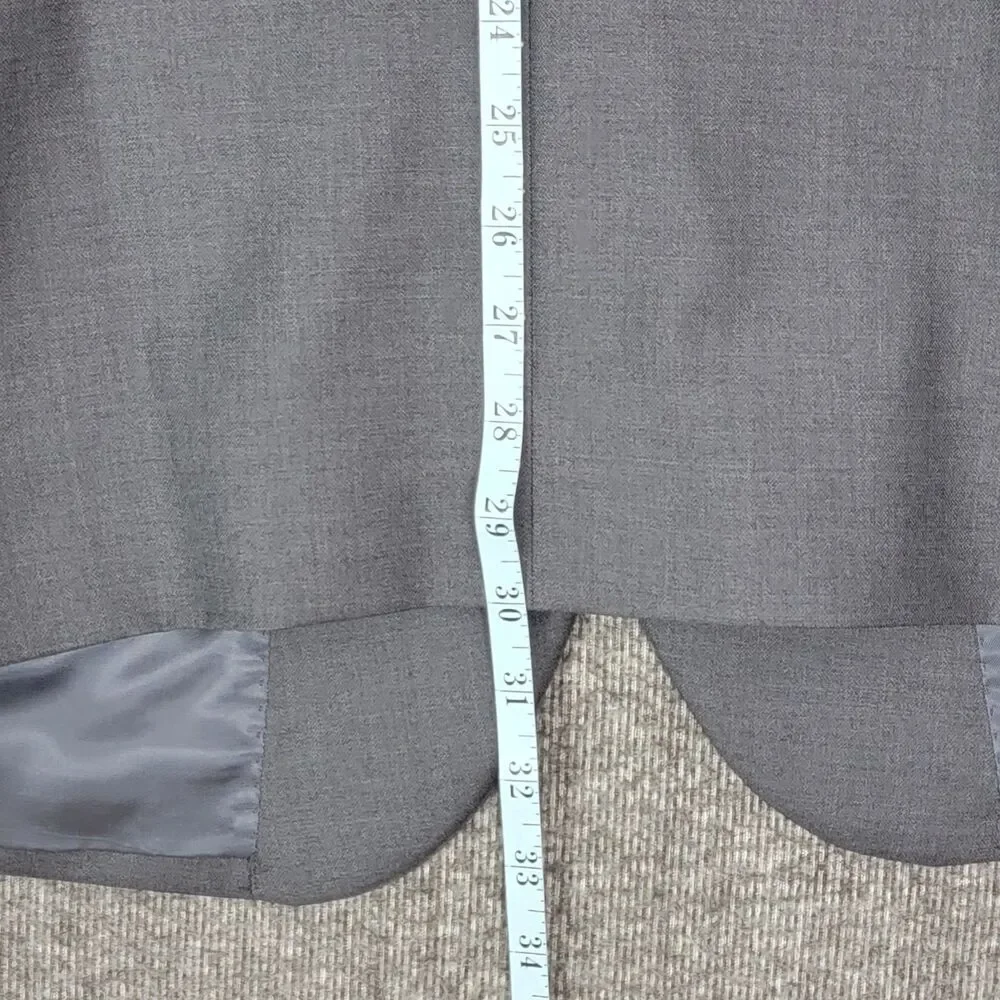 Jos A Bank Blazer Mens 48R Gray 100% Wool Tailored Fit Chelsea Sport Coat Jacket
